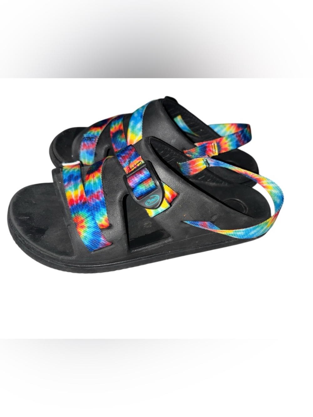 Chaco Sandals Youth Size 4 Child Chillos Sport Sandal Black Rainbow